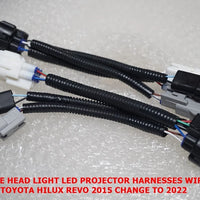 TOYOTA HILUX 2015 CABLE KIT UPGRADE LED PROJECTOR HARNESSES WIRING