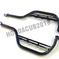 BLACK REAR FOOT PEGS STEP REST PASSENGER FOR HONDA SUPER CUB C125 2018-2025