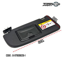Isuzu D-max Mu-x 2020-2023 Black RHD Left Side Sun Visor W/ Mirror