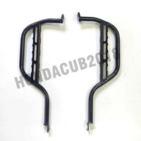 BLACK REAR FOOT PEGS STEP REST PASSENGER FOR HONDA SUPER CUB C125 2018-2025