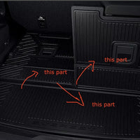 FORD EVEREST 2022-2026 Genuine 3rd row Rear Cargo Tray Folding Black Rubber Matt