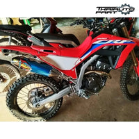 Exhaust Full System Stainless Steel Titanium Pipe Black For Honda CRF300 L Rally