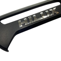 BLACK CHROME TAILGATE GARNISH COVER TRIM FOR TOYOTA HILUX INVINCIBLE X 20-25