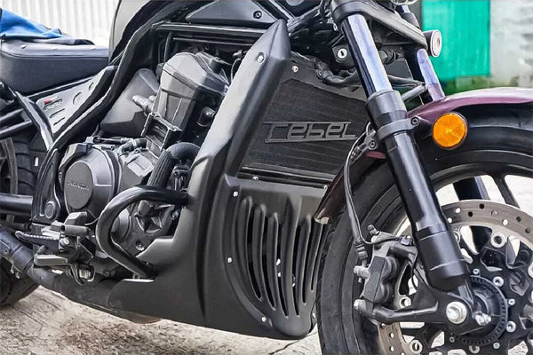 HONDA REBEL CMX 1100 2020-24 UNDER FAIRING BELLY PAN W/CRASHBAR MATTE BLACK