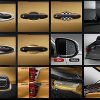 New Hilux  Body Side Molding Red Black Front Rear Left Right Door Garnish