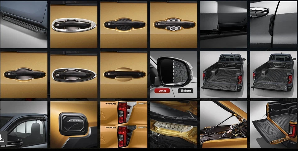 GENUINE TOYOTA HILUX 2026 SET OF 4  DOOR PROTECORS