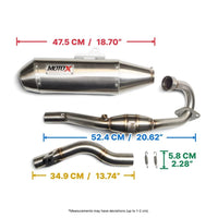 For Honda Crf300L Rally Rl 2020-2022 Exhaust Full System Stainless Steel Moto X