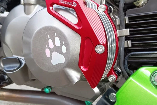 Red Crash Engine Clutch Cover Guard Slider For Kawasaki Z125 Z 125 Pro 2017-2025