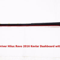 TOYOTA HILUX REVO 2016 GENUINE DASH BOARD EYEBROW CARBON FIBER /RED LINE