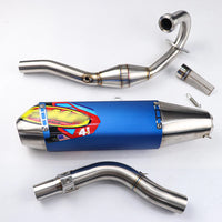 FULL SYSTEM EXHAUST MUFFLER PIPE BLUE RACHING FOR HONDA CRF300L RALLY 2020-2025