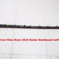 TOYOTA HILUX REVO 2016 GENUINE DASH BOARD EYEBROW CARBON FIBER /RED LINE