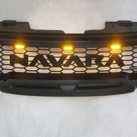 NISSAN NAVARA FACELIFT GRILL 2011-2015 FULL GRILL BLACK LOGO
