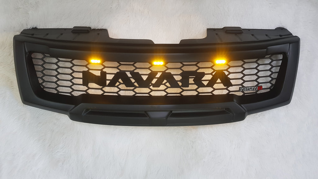 NISSAN NAVARA FACELIFT GRILL 2011-2015 FULL GRILL BLACK LOGO