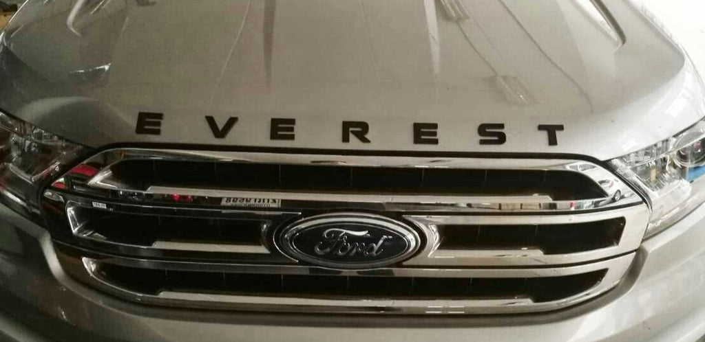 FORD EVEREST 2015-2024 SET OF BONNET LETTERS"EVEREST" LETTERS BLACK